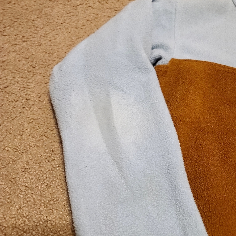 Wms S, Patagonia Synchilla Light Blue and Amber Fleece Pullover - Picture 2 of 8